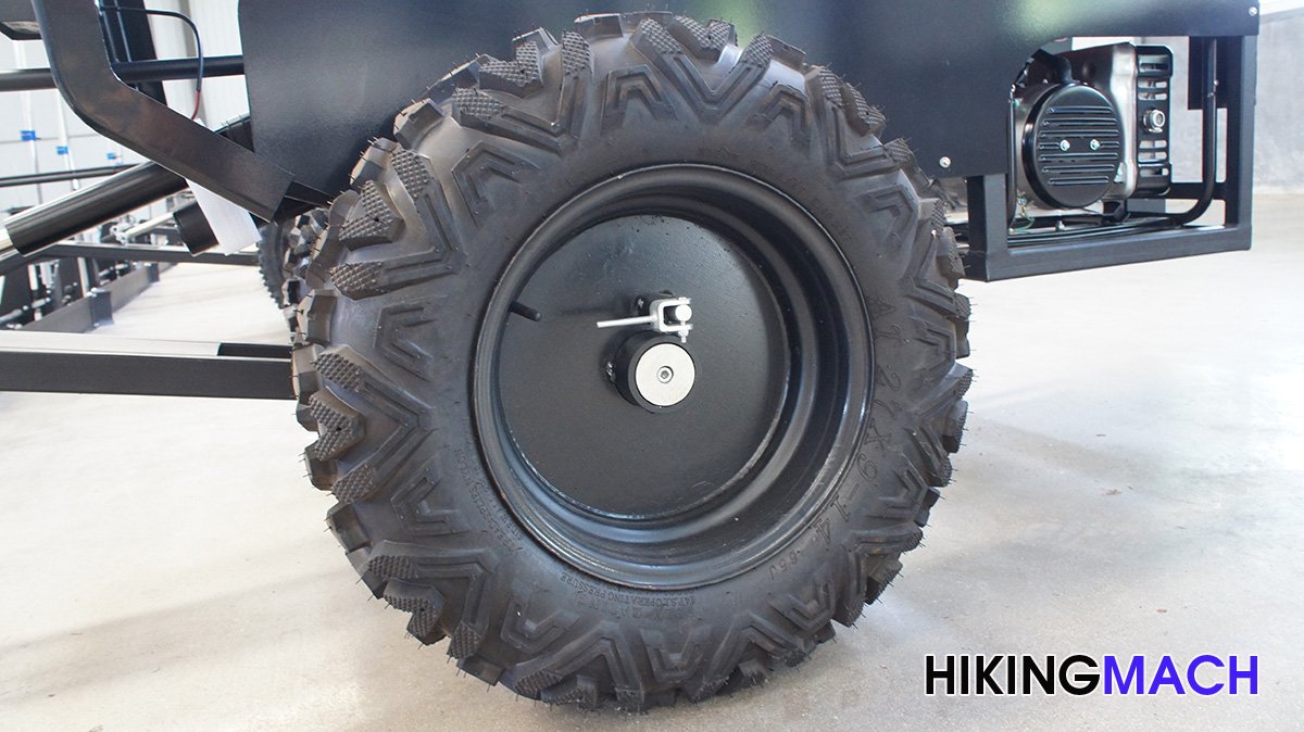 Free with vacuum wide tires, it can be used under the condition of finer mesh.