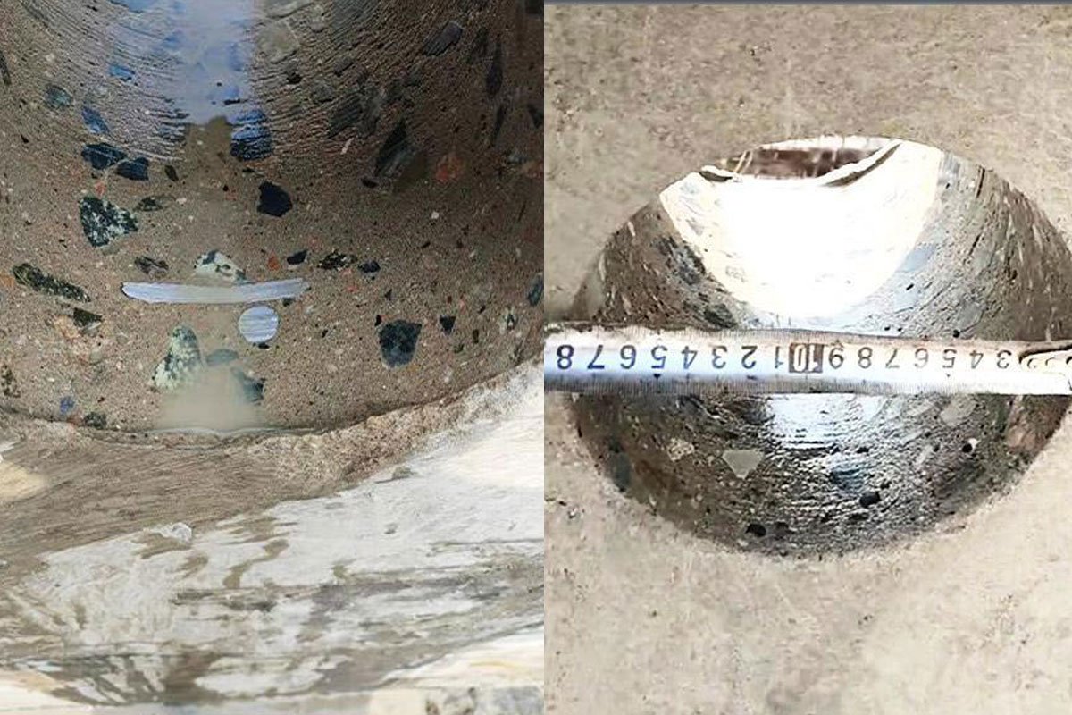 HKCD200 Easy Concrete Core Drill Machine drill effect