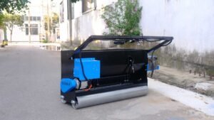 SL300-Electric-Dry-Shake-Topping-Material-Spreader-Products-Show