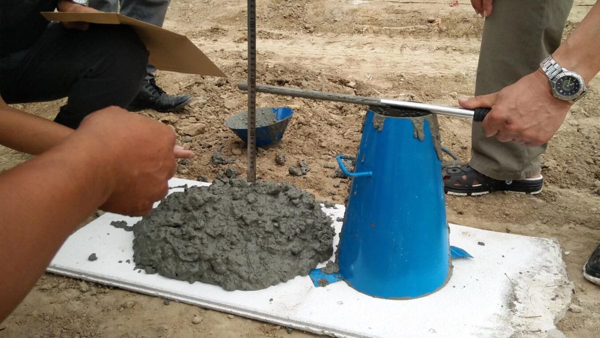 concrete slump test