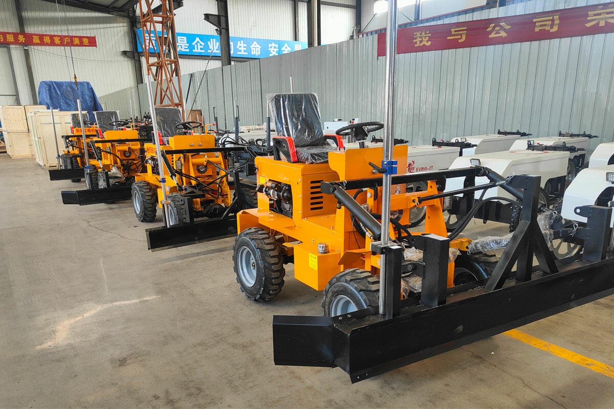 laser concrete rake machine